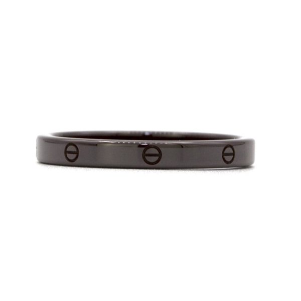 Cartier Love Ring Set Rose Gold, Ceramic, Diamond Ring - Image 6