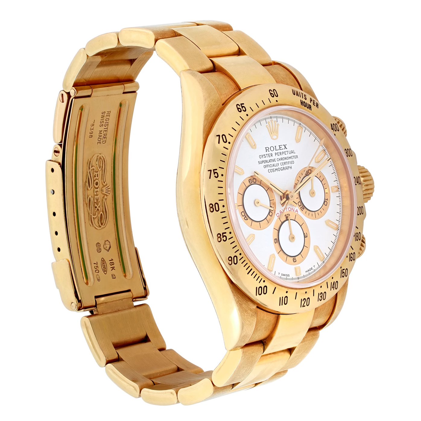 Rolex Watch Daytona Yellow Gold 6528 40mm - Image 3