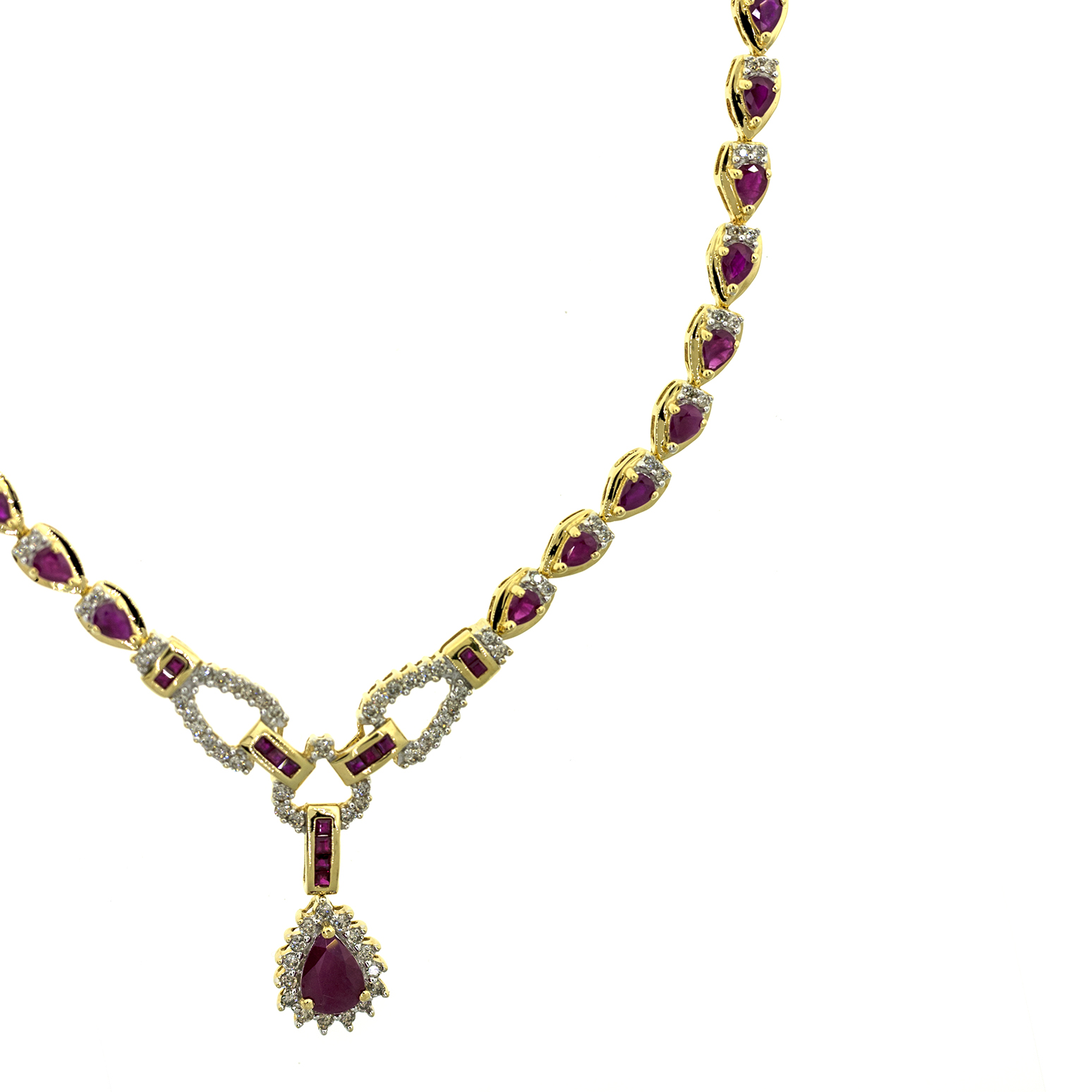 RUBY AND DIAMOND NECKLACE - Image 4