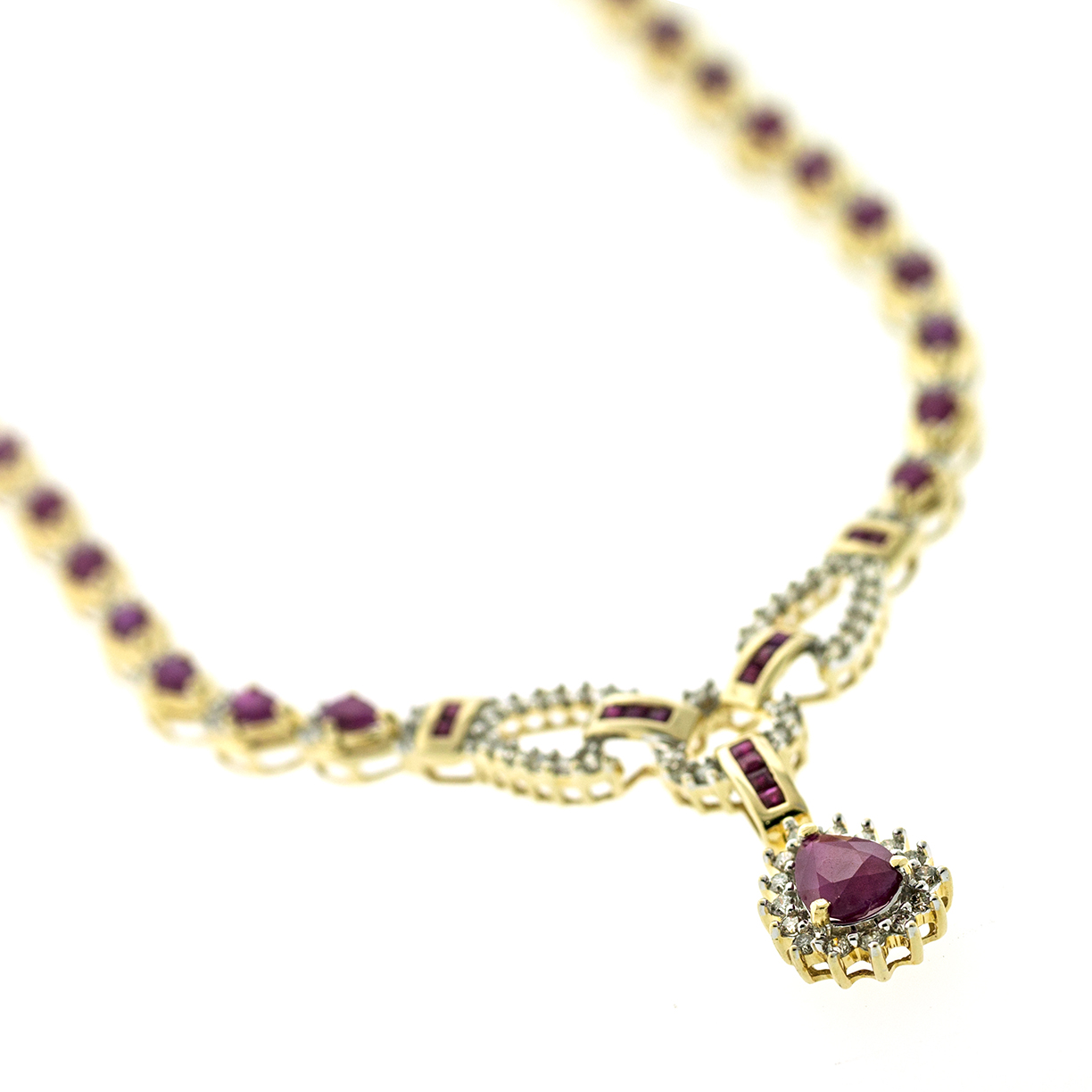 RUBY AND DIAMOND NECKLACE - Image 3