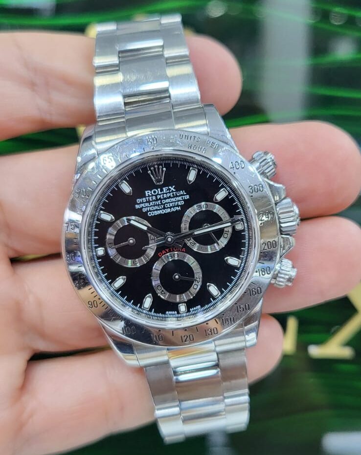 Rolex Daytona 40 mm Black Dial 116520 Stainless Steel