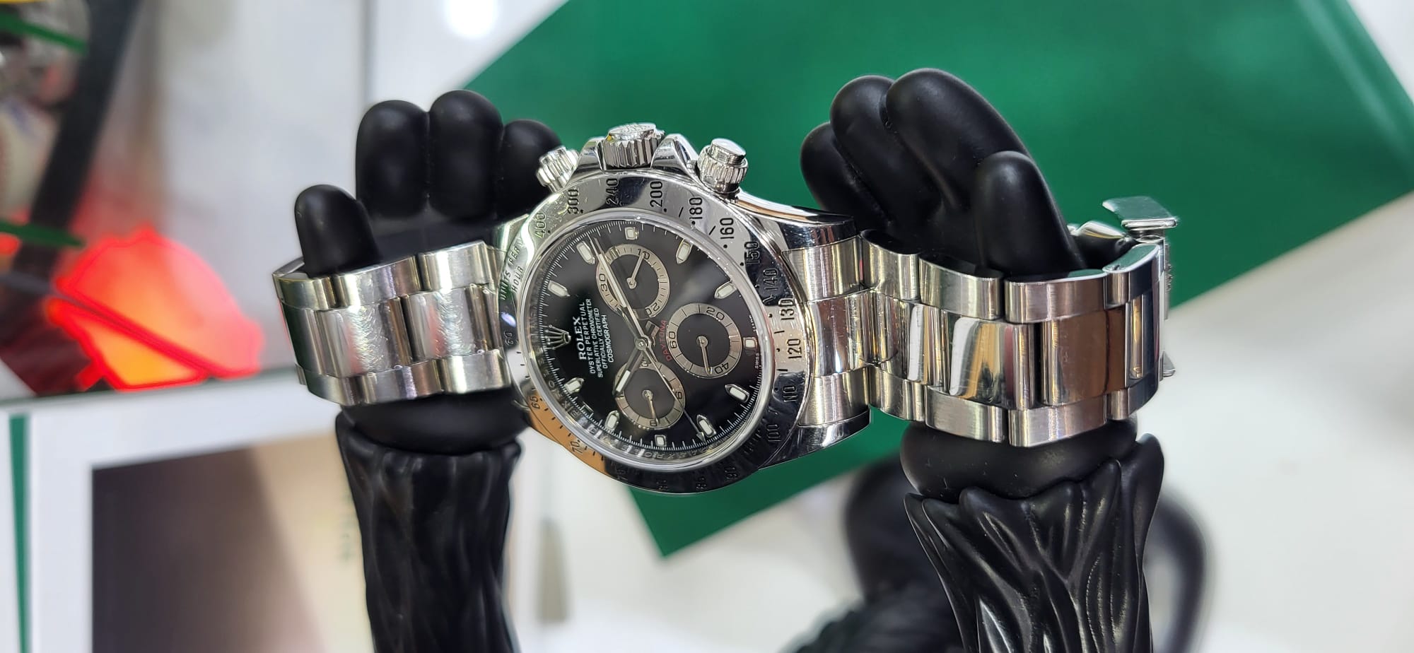 Rolex Daytona 40 mm Black Dial 116520 Stainless Steel - Image 4