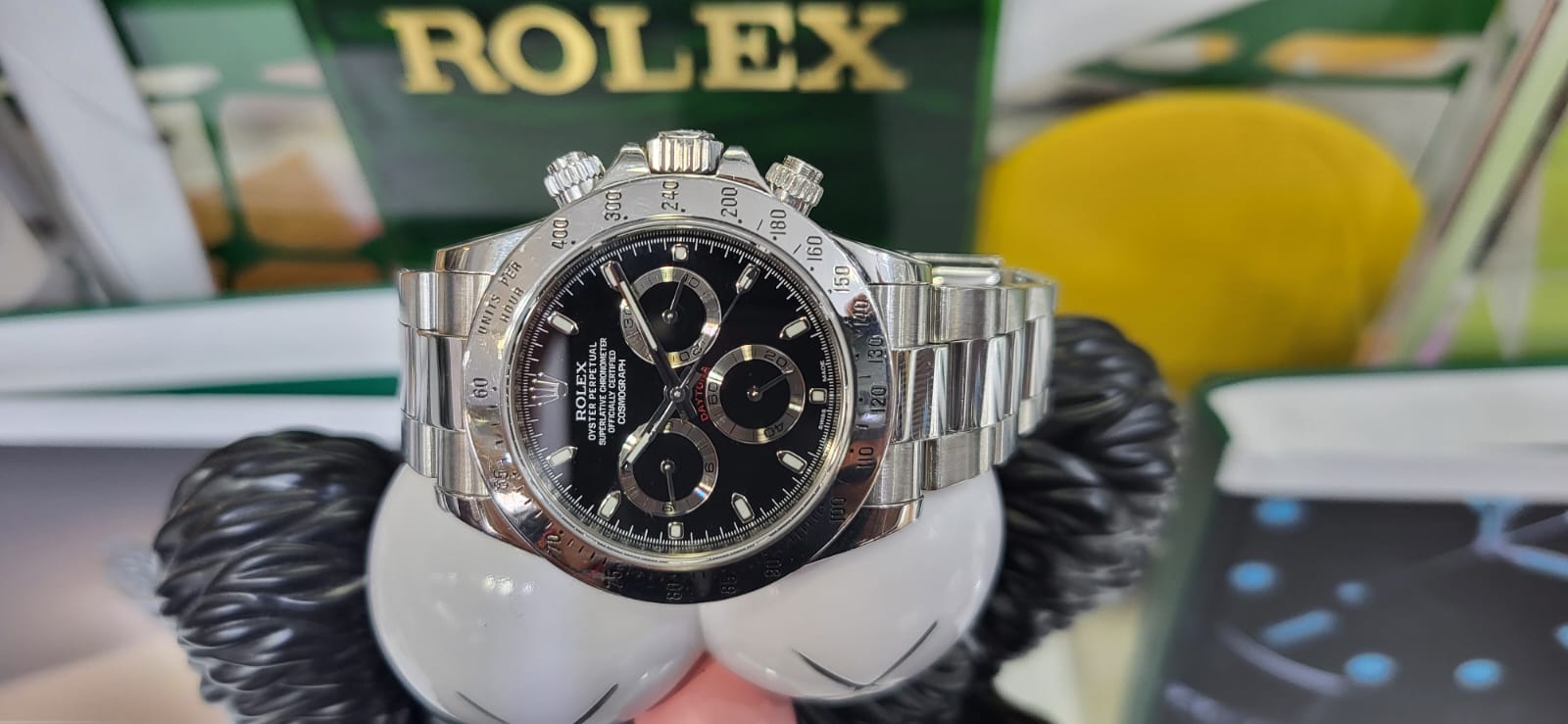 Rolex Daytona 40 mm Black Dial 116520 Stainless Steel - Image 3