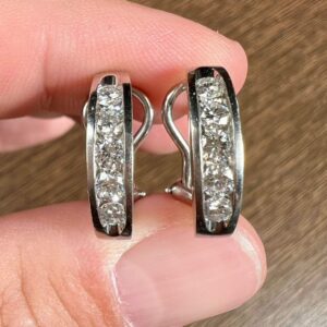 Platinum 1.20 Ct. Diamond Earrings