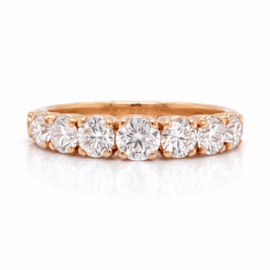 CRIVELLI 18K Rose Gold Diamond Anniversary Ring