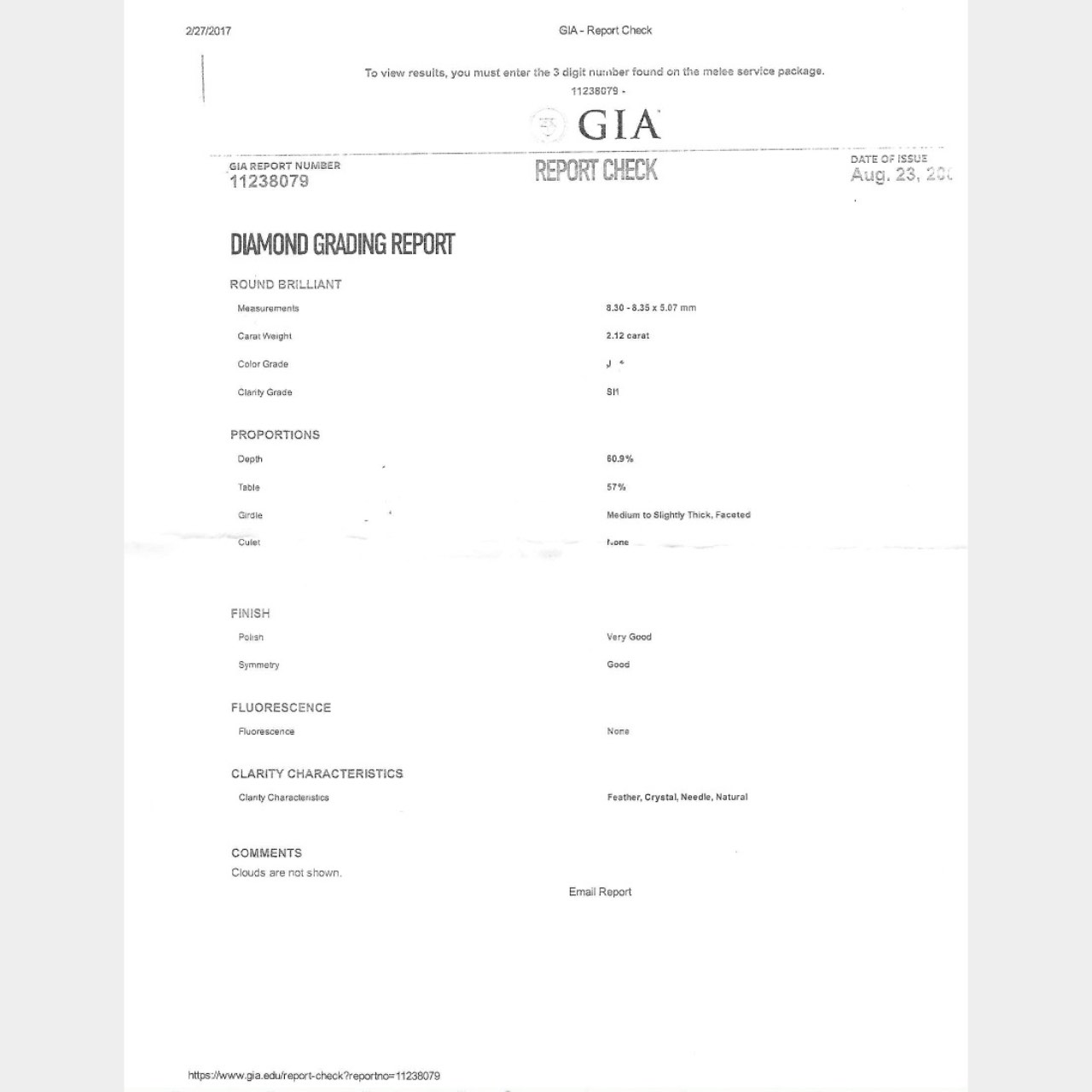 Platinum GIA Certified 4.29 Ct. Total Diamond Stud Earrings - Image 4